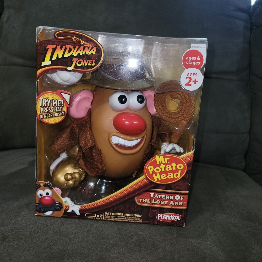 Mr. Potato Head Indiana Jones Taters of the Lost Ark Musical Hat Playskool NIB